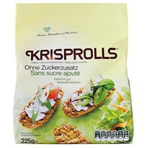 Olcsó Krisprolls teljeskiőrlésű kenyérke hozzáadott cukor nélkül 225g