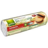 Olcsó Gullón szendvics étcsokoládés krémmel töltött keksz édesítőszerrel 250g
